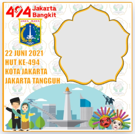 Twibbon HUT DKI Jakarta ke-494 2021