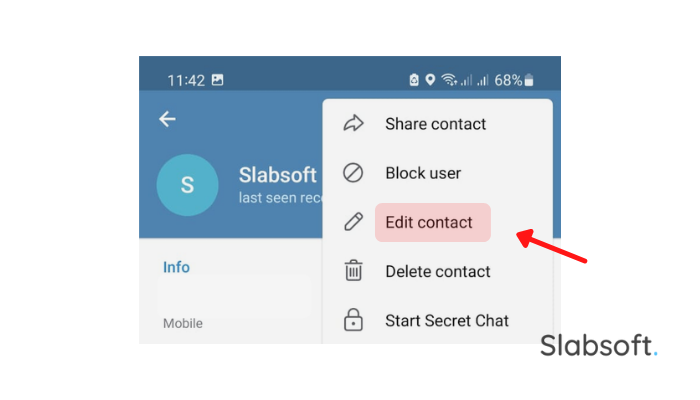 edit kontak telegram