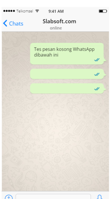 pesan kosong whatsapp